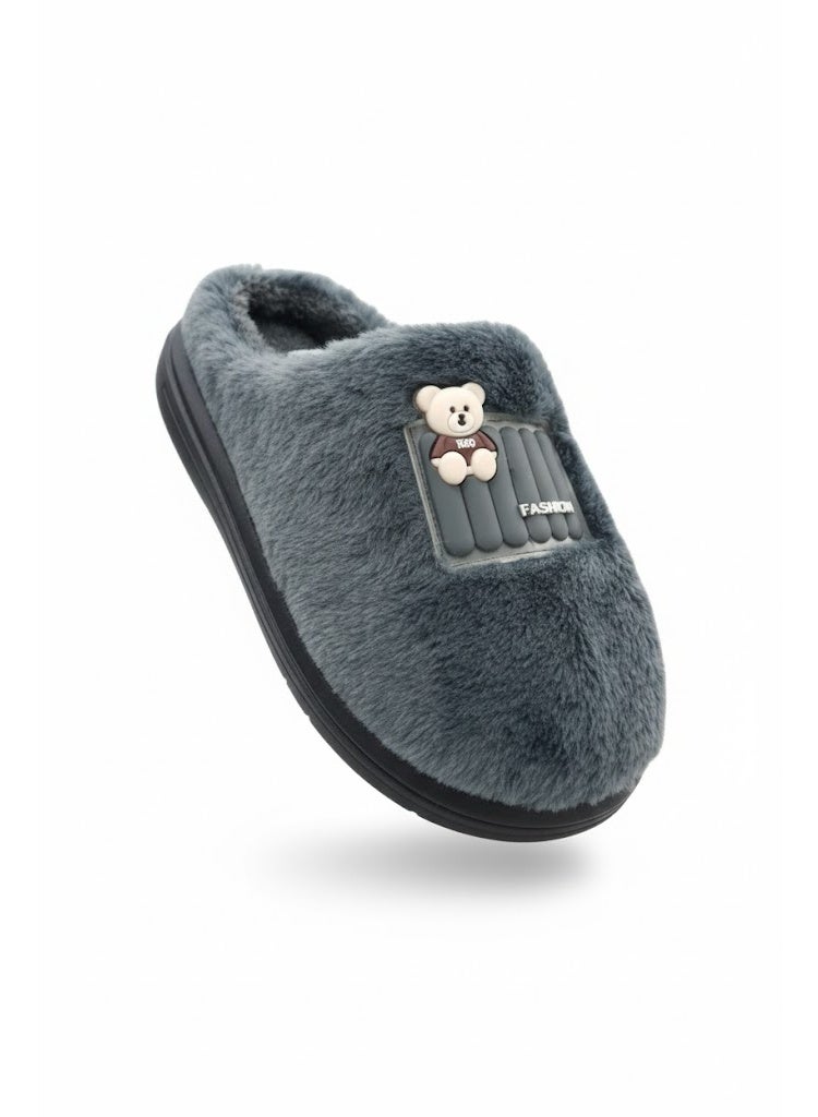 Ultra-Soft Plush Winter Indoor Slippers with Cozy Fur Lining and Anti-Slip Flexible Sole - Image 1